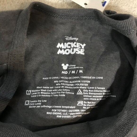 Disney Mickey Mouse Youth Tank Top Unisex Medium Red White Blue Stars Flag - Picture 3 of 5